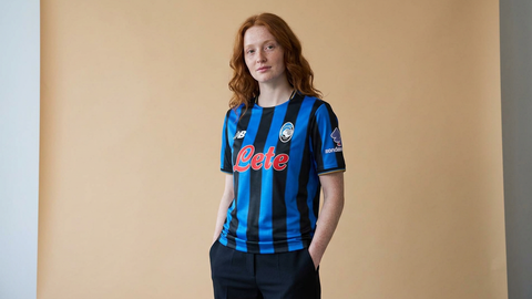 AI recreation of the Atalanta home 2025/26 shirt, generated by Kitlist from its documented design record.