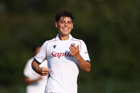Bologna FC 1909 2024/25 third shirt worn by a player during a campaign shoot