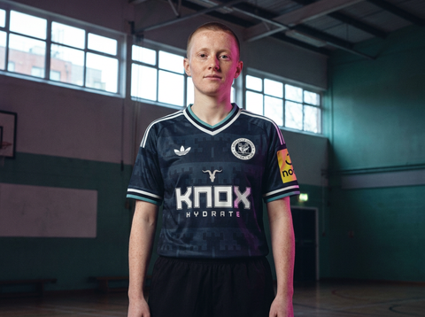 AI recreation of the Newcastle United away 2025/26 shirt, generated by Kitlist from its documented design record.