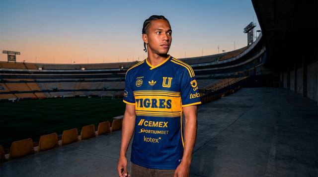 AI recreation of the Tigres UANL away 2026/27 shirt, generated by Kitlist from its documented design record.