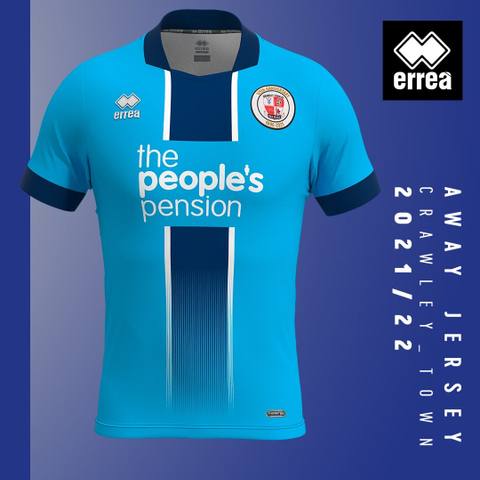 Crawley Town away shirt for the 2021/22 season