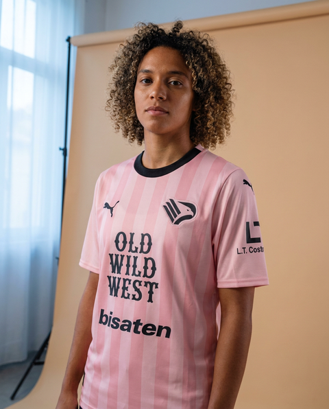 AI recreation of the Palermo FC home 2023/24 shirt, generated by Kitlist from its documented design record.