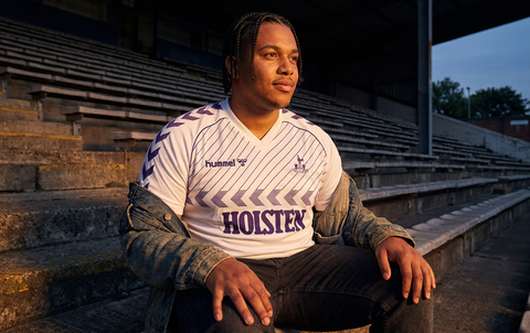 AI recreation of the Tottenham Hotspur home 1985-87 shirt, generated by Kitlist from its documented design record.